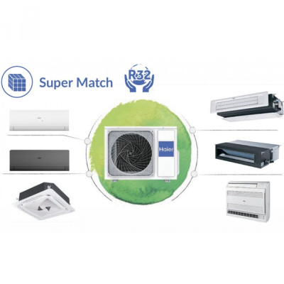 Настінний внутрішній блок Haier Flexis Inverter AS50S2SF1FA-BC Matt Black WI-FI