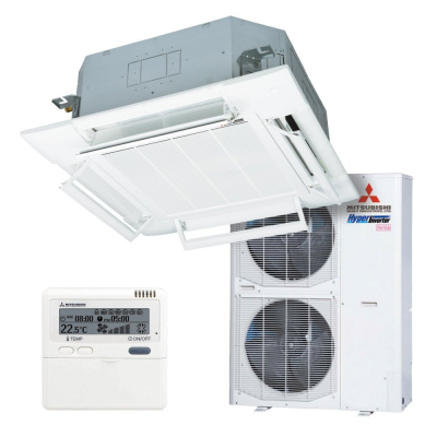 Касетний 4-щілинний кондиціонер Mitsubishi Heavy FDT100VG/FDC100VN Micro Inverter