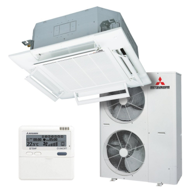 Касетний 4-щілинний кондиціонер Mitsubishi Heavy FDT100VG/FDC100VSX Hyper Inverter