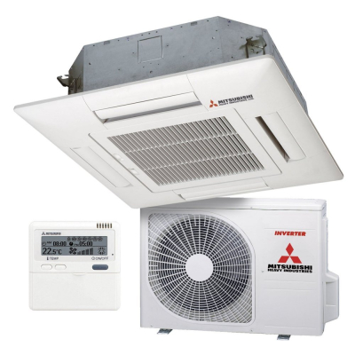 Касетний 4-щілинний кондиціонер Mitsubishi Heavy FDT100VG/FDC90VNP Standard Inverter