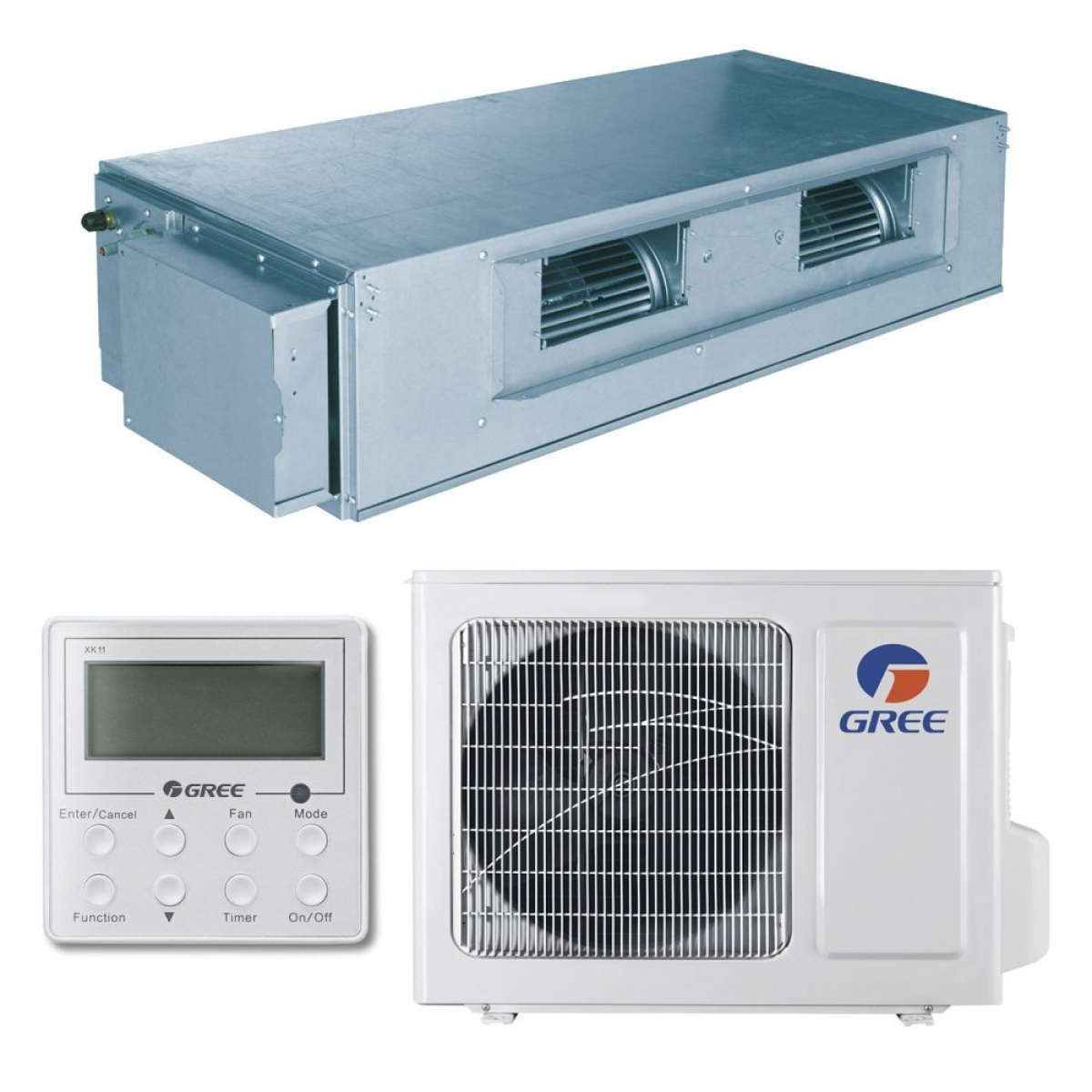 Канальний кондиціонер Gree GFH09K3FI/GUHD09NK3FO U-Match Inverter Канальний кондиціонер Gree GFH09K3FI/GUHD09NK3FO U-Match Inverter