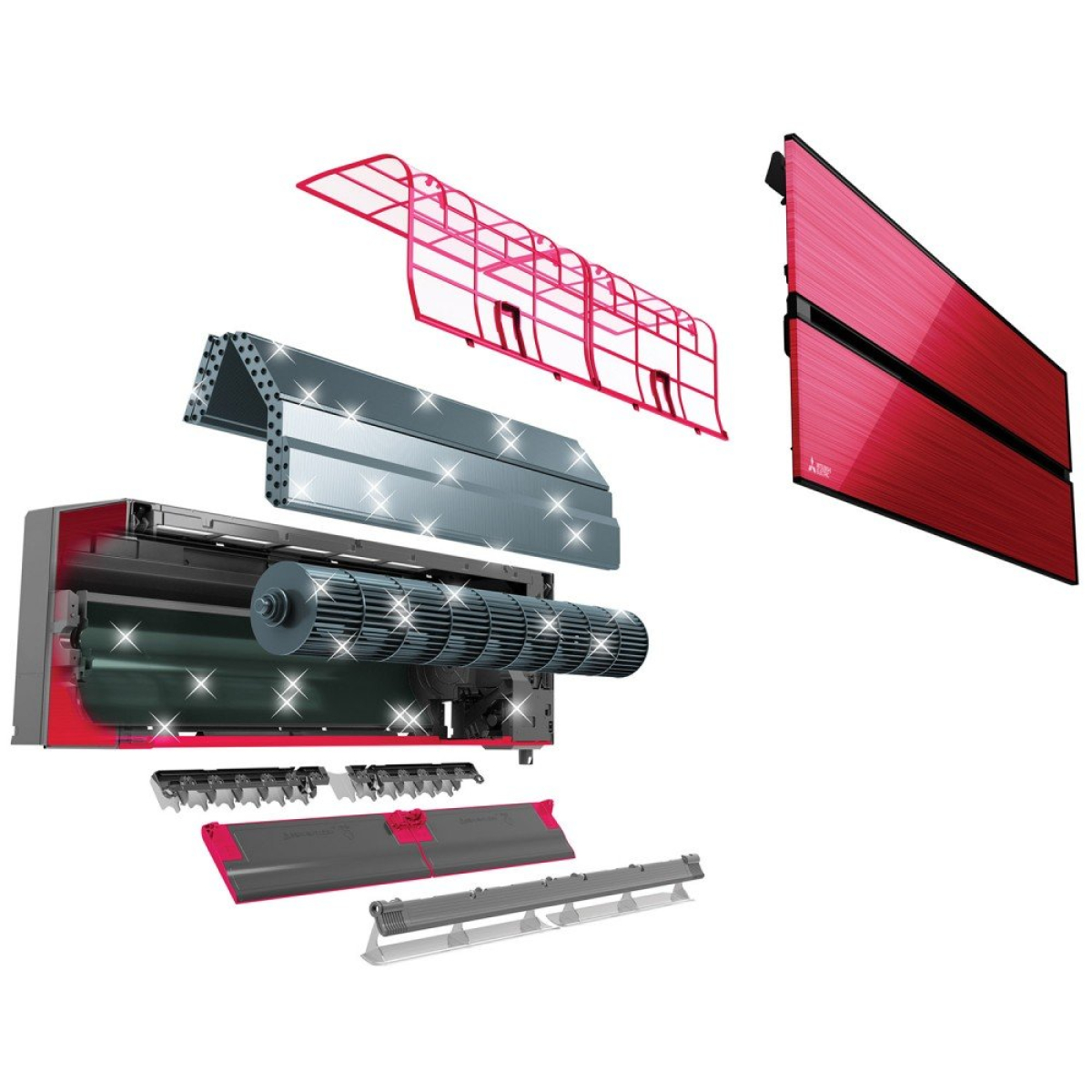 Кондиціонер Mitsubishi Electric PREMIUM INVERTER (Ruby Red) MSZ-LN60VGR-E1/MUZ-LN60VG-E1 Кондиціонер Mitsubishi Electric PREMIUM INVERTER (Ruby Red) MSZ-LN60VGR-E1/MUZ-LN60VG-E1