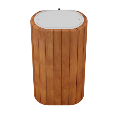 Декоративный чехол для бойлера WILLER IV50DR-Brig (Деревянные рейки; 880*860мм; №6)