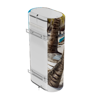 Декоративний чохол для бойлера WILLER IV80DR-Brig (Дівчина на пляжі \/ 980х985мм \/ 13)